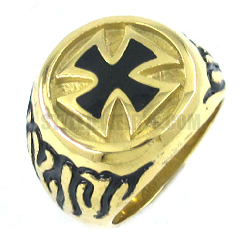 Stainless steel jewelry ring cross ring SWR0140 - Click Image to Close